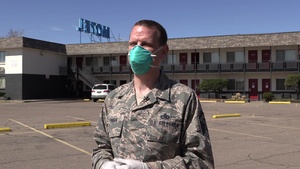The Colorado National Guard In-Processing for COVID-19 Response