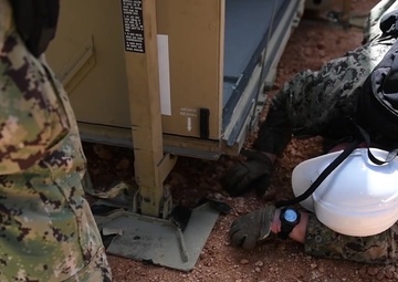 Seabees Construct Expeditionary Medical Facility