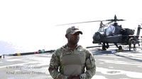 U.S. Army rotary-wing conduct deck landings in Arabian Gulf