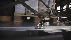37th Airlift Squadron delivers Navy medical supplies to Ghana B-Roll (Slow-Motion)