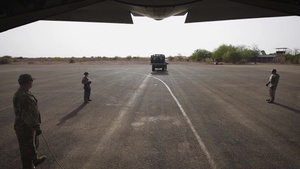 37th Airlift Squadron delivers Navy medical supplies to Ghana B-Roll