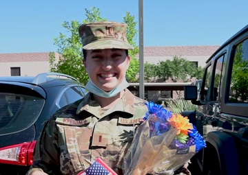 Luke Airmen surprise MSgt (ret) Ruth Heeler for her 100th birthday