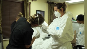 B-Roll - FLNG 53rd BSB launches a Mobile Testing Team to tests Staff and Residents of a Rehab Facility