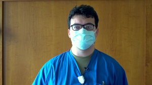 Spc. Alex Rivas Mother's Day shout-out at Stamford Hospital-Bennett Medical Center