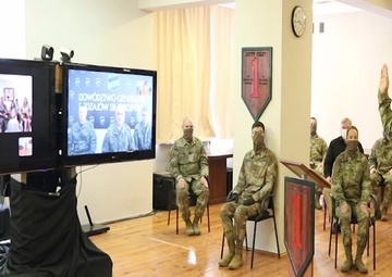 1st Infantry Division Forward commander receives first virtual general officer promotion in Poland