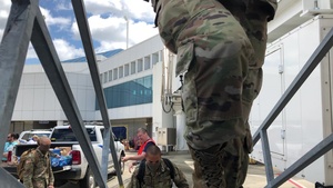 First Soldiers from Fort Jackson board a plane to AIT