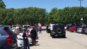 Swampfox F-16s salute the medical professionals at the Piedmont Medical Center