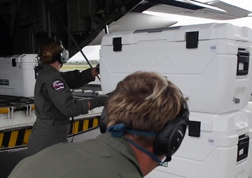 Coast Guard aircrews transport Maui Food Bank supplies to Molokai