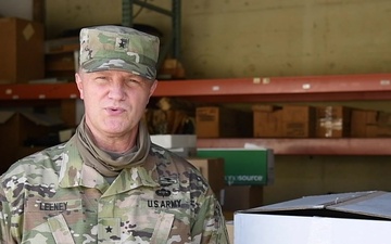 Brig. Gen. Michael Leeney thanks Operation Gratitude