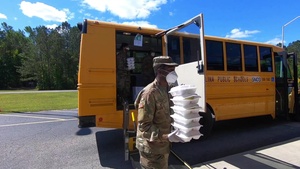 South Carolina National Guard supports local schools with meal distribution