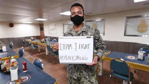 USNS Mercy Sailors Motivate Others With Messages