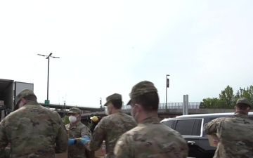 B-Roll: MDNG Supports Food Distribution from Camden Yards