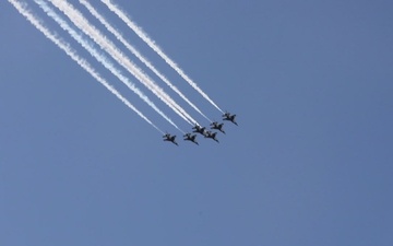 Blue Angels and Thunderbirds Fly Over at Joint Base McGuire-Dix-Lakehurst