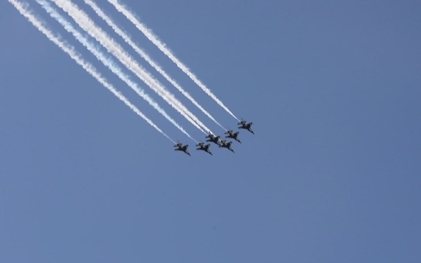 Blue Angels and Thunderbirds Fly Over at Joint Base McGuire-Dix-Lakehurst