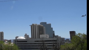 High Rollers flyover St. Mary's  in honor of first responders