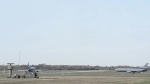 KC-10 Extender take-off and landing B-roll