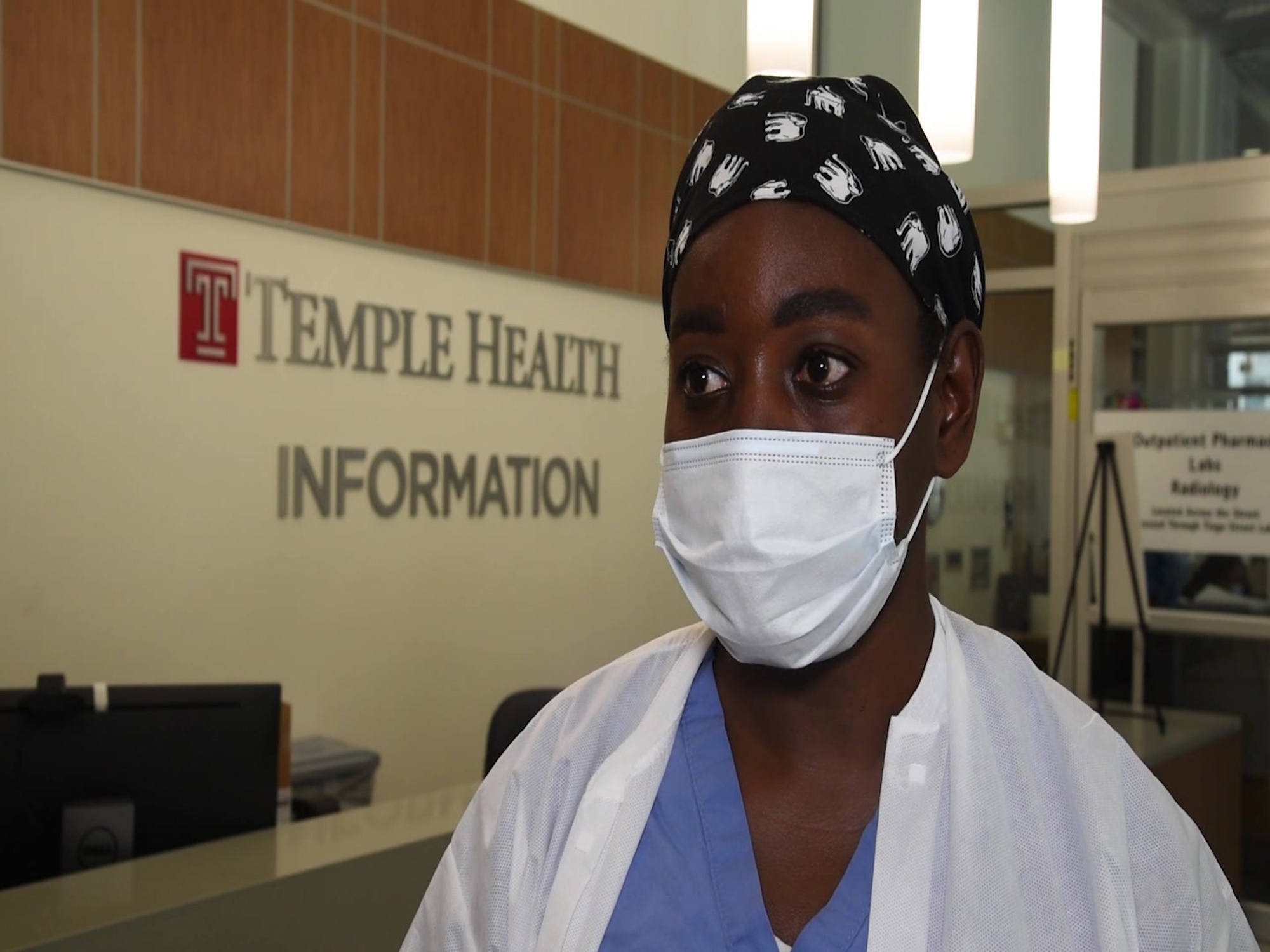 U.S. Army Reserve Capt. Yakeba Allison, certified registered nurse anesthetist (CRNA), attached to Urban Augmentation Medical Task Force 352-1, is supporting Temple University Health health care workers in the fight against COVID-19 in Philadelphia, Pa., April 29, 2020. UAMTF 352-1 is augmenting civilian medical staff at six Philadelphia-area medical facilities in support of the Department of Defense COVID-19 response. U.S. Northern Command, through U.S. Army North, is providing military support to the Federal Emergency Management Agency to help communities in need. (U.S. Army video by Staff Sgt. Adrian Patoka, 22nd Mobile Public Affairs Detachment)