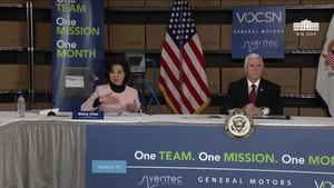Vice President Pence Participates in a Round Table Discussion with GM and Ventec Life Systems Employees