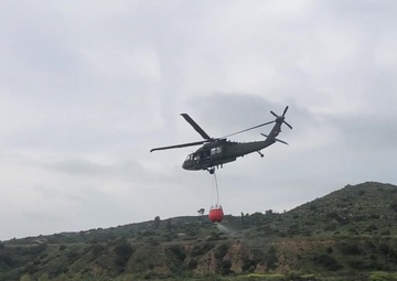 Cal Guard Aviators prepare for potential wildfires with bucket training