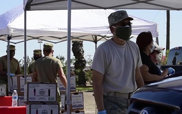 Imperial Valley Food Bank Drive Through Distribution