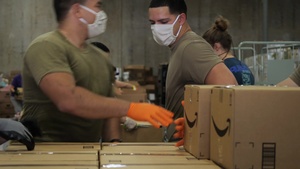 B-ROLL - Florida National Guard provides Logistical Support for Feeding South Florida