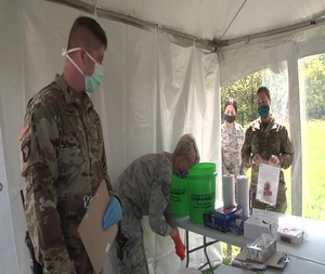 Illinois National Guard opens its 7th COVID-19 Testing Site in East St. Louis.