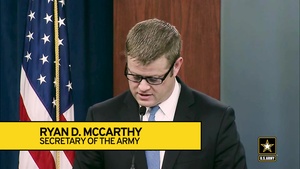 30 April Army Senior Leader Press Briefing: Secretary McCarthy Discusses the Importance of a Manned & Ready Force