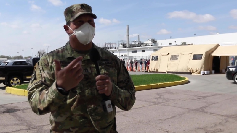 Nebraska National Guard tests Dakota City plant employees for COVID-19