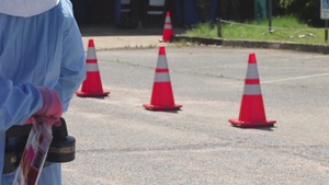 Nurse / National Guard Staff Sgt. Brelan Gardner Serves His Community B-Roll and Interview