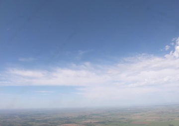 America Strong C-17 flight B-roll