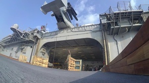 USS America (LHA 6) Marines from 31st Marine Expeditionary Unit Conduct Fast Rope to Marksman Exercise