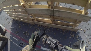 USS America (LHA 6) Marines from 31st Marine Expeditionary Unit Conduct Fast Rope to Marksman Exercise