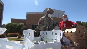 South Carolina National Guard assists food bank in support of COVID-19 response efforts