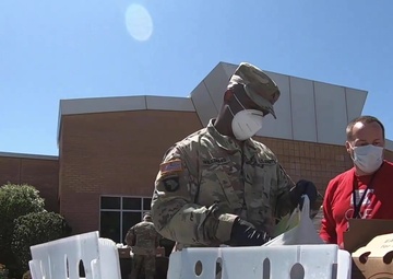 South Carolina National Guard assists food bank in support of COVID-19 response efforts