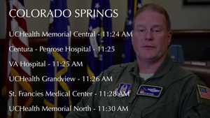 Salute Flyover Announcement - 302nd Airlift Wing