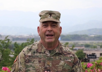 Chaplain (Maj.) Mark A. Johnston shares a Mother's Day message of resiliency and honor during COVID-19
