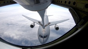 KC-135 Refuels KC-46