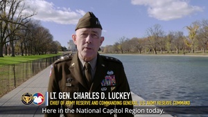 Lt. Gen. Luckey at the National Mall