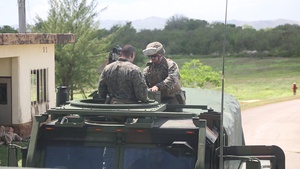 31st MEU, CLB-31 conduct convoy ambush immediate action rehearsals (B-Roll)