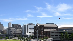 Blue Angels flyover New Orleans in support of frontline COVID-19 responders