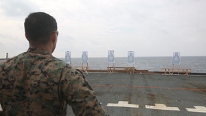 31st MEU CLB-31 conducts M9 service pistol qualification (B-Roll)