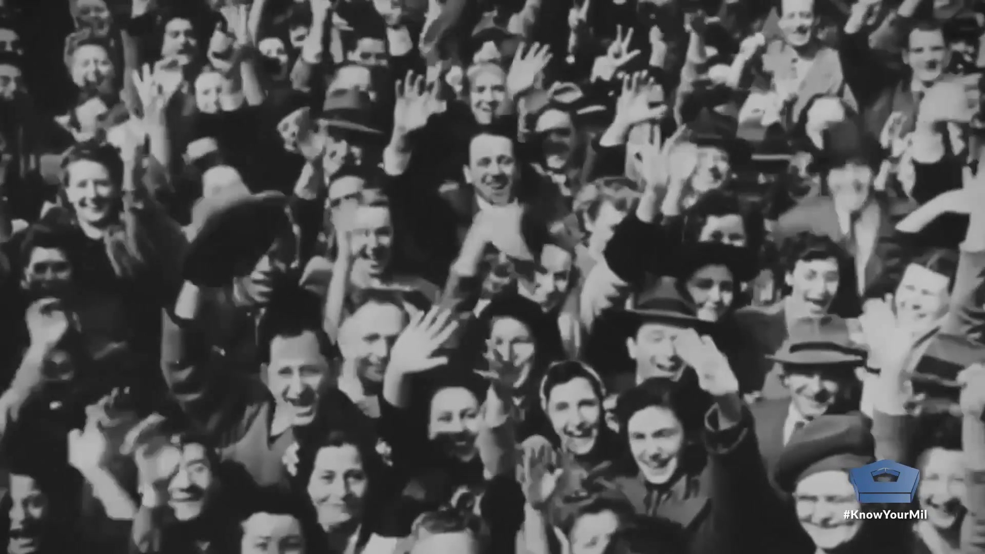 President Harry S. Truman addresses the nation on V-E Day, May 8, 1945.