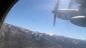 B-Roll - Onboard C-130 during High Rollers’ flyover to honor COVID-19 first responders