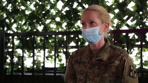 Clinical Psychologist Maj. Sara-Emma Thompson Supports Those in the Fight Against COVID-19