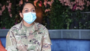 Behavioral Health Specialist Spc. Kimberly Belalcazar Supports Those in the Fight Against COVID-19