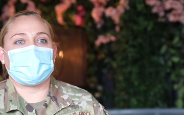 Mental Health Technician Tech. Sgt. Michelle Connors Supports Those in the Fight Against COVID-19