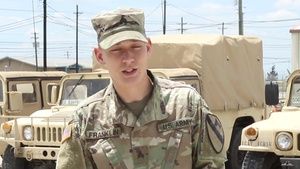 Sgt. Calab Franklin Gives Words of Encouragement to Future U.S. Army Soldiers