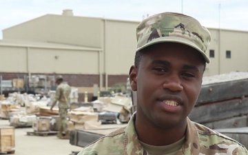 Pvt. Shakeer Taylor Gives Words of Encouragement to Future U.S. Army Soldiers