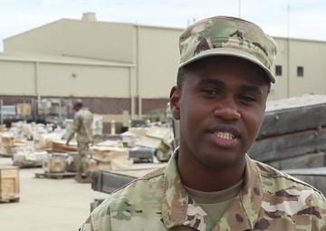 Pvt. Shakeer Taylor Gives Words of Encouragement to Future U.S. Army Soldiers