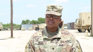 Spc. Tamaria Reed Gives Words of Encouragement to Future U.S. Army Soldiers